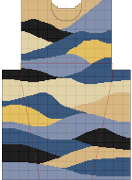 Схема цветных участков