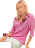 Розовая блузка (увеличение)
