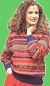 Женский пуловер с жаккардовым узором