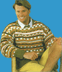 Мужской пуловер с жаккардовым узором (Для двоих)